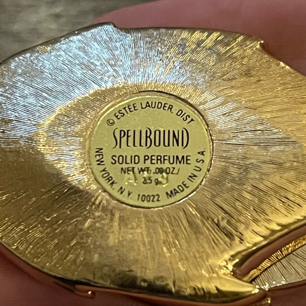 Este Lauder 1990s Solid Perfume Compact- Enameled… - image 5